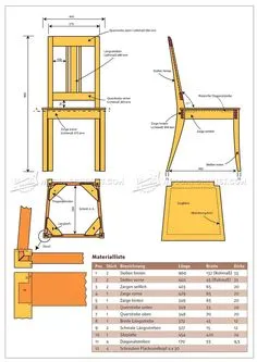 #1706 Dining Chair Plans - Furniture Plans and Projects Woodworking Plans Beginner, Diy Projects, Unique Woodworking, Woodworking Workshop, Woodworking Videos