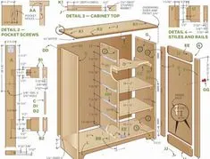 Чертежи кухонных шкафов 100 фото Kitchen Cabinet Plans, Simple Kitchen Cabinets, Building Kitchen Cabinets, Built In Cabinets, Diy Cabinets, Garage Cabinets, Kitchen Ideas, Basic Kitchen, Kitchen Hutch