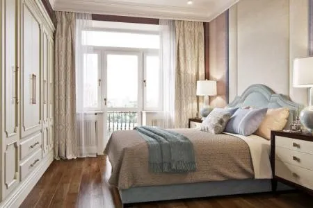 Маленькая спальня в классическом стиле - Дизайн интерьера