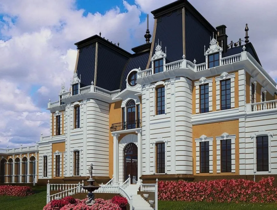 Дома в стиле французский замок
