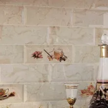 Monopole Ceramica Mistral 10x20, для коридора и кухни, керамика, стиль: современный, цвет: бежевый, Испания, под кирпич , глянцевая - фото интерьера 1 - фото 2