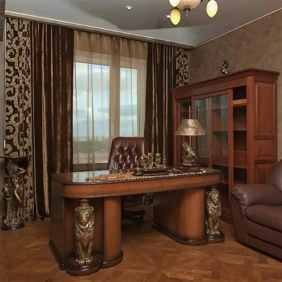 Интерьер кабинета в частном доме
