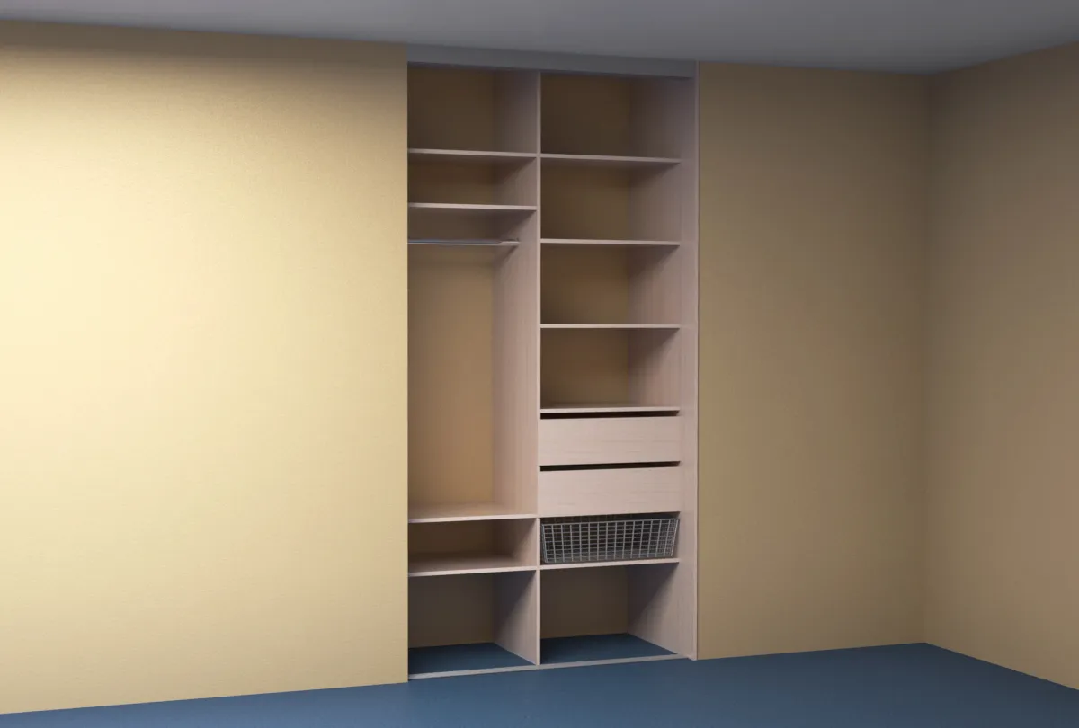 Глубина шкафа – это расстояние от переднего края до задней стенки
