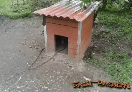 собачья конура из бруса своими руками