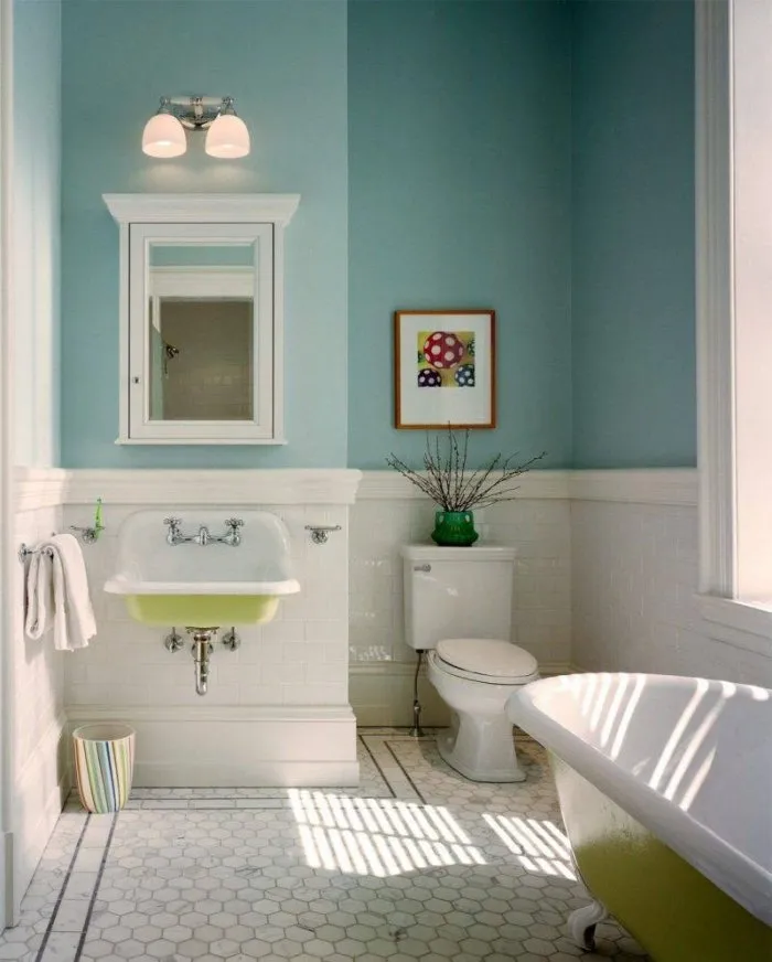 Ванная комната плитка и краска