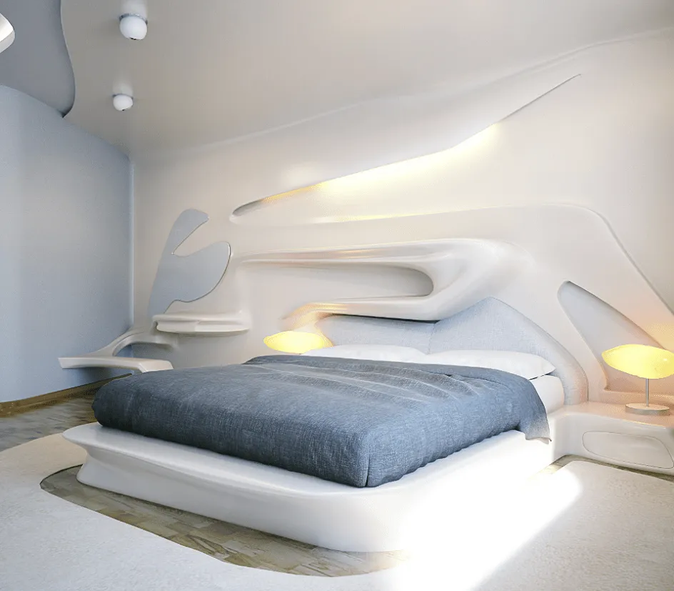 Спальня в стиле Био-тек