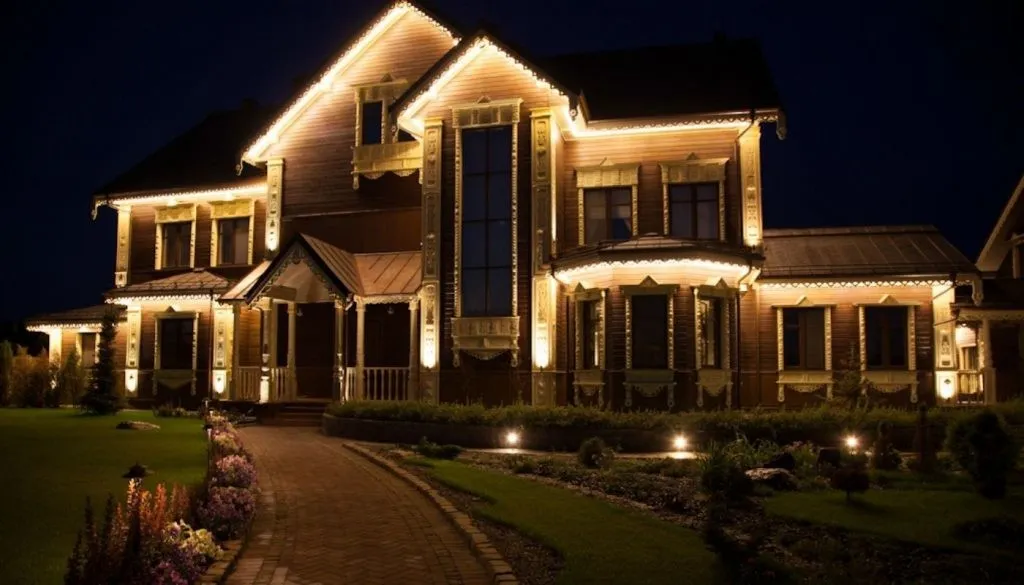 Подсветка частного дома снаружи — как правильно сделать 