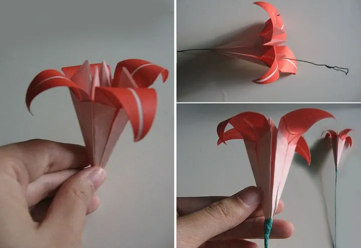 Мастер-класс по сборке лилии-оригами