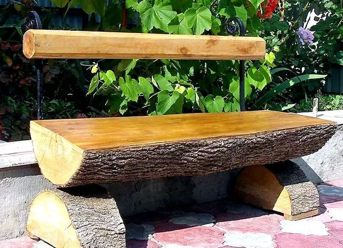 Садовая скамейка со спинкой своими руками: чертежи, фото и секреты технологий