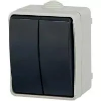 Выключатель 2-клавишный для открытой установки ВС20-2-0-ФСр форс IP54 IEK EVS20-K03-10-54-DC IEK 4606056081466 Выключатель 2-клавишный для открытой установки ВС20-2-0-ФСр форс IP54 IEK EVS20-K03-10-54-DC IEK 4606056081466