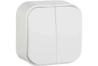 Выключатель Legrand "Quteo", двухклавишный, цвет: белый, 10 А 782202 Legrand 3245067822029 Выключатель Legrand "Quteo", двухклавишный, цвет: белый, 10 А 782202 Legrand 3245067822029