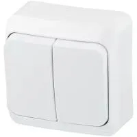 Этюд О/У 2-клавишный выключатель 10 АХ, белый BA10-002B Schneider Electric 4607098940476 Этюд О/У 2-клавишный выключатель 10 АХ, белый BA10-002B Schneider Electric 4607098940476