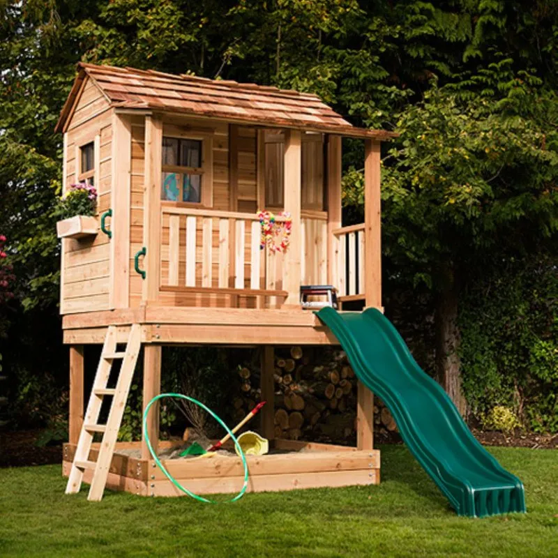 Двухэтажный детский домик для дачи
