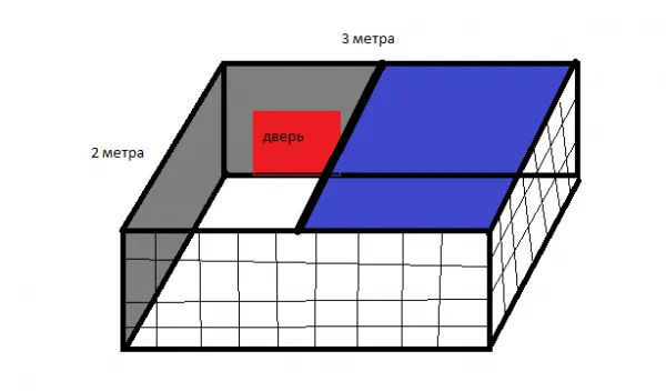 Чертеж вольера для маленькой собаки