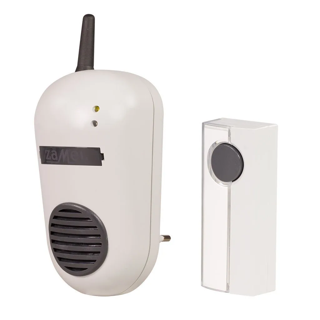 Дверные звонки проводные (электрические) Звонок Zamel Булик комплект с кнопкой (до 50м) DRS-982K 230V